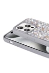 iPhone 15 Pro Max Uyumlu Parlak Taşlı Tasarım NVTH Linea Kılıf-Siyah