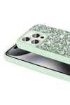 iPhone 15 Pro Max Uyumlu Parlak Taşlı Tasarım NVTH Linea Kılıf-Siyah