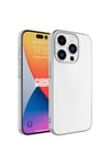 iPhone 15 Pro Max Uyumlu Sert PC Renkli Çerçeveli NVTH Riksos Kılıf-Gümüş