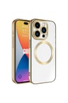 iPhone 15 Pro Uyumlu Magsafe Wireless Şarj Özellikli NVTH Setro Silikon-Gold