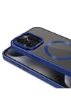 iPhone 15 Pro Uyumlu Mat Tasarımlı Magsafe Wireless Şarj Özellikli NVTH Mat Setro Kılıf-Siyah
