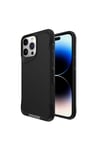 iPhone 15 Pro Uyumlu NVTH AiHTTg Kenarlı T-Max Mat Standlı Kılıf-Siyah