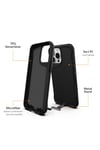 iPhone 15 Pro Uyumlu NVTH AiHTTg Kenarlı T-Max Mat Standlı Kılıf-Gri