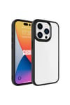 iPhone 15 Pro Uyumlu NVTH Krom Kılıf-Siyah