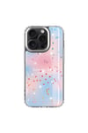 iPhone 15 Pro Uyumlu Simli Desenli Parlak NVTH Task Kılıf-Mavi