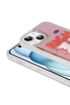 iPhone 15 Uyumlu Kabartma Figürlü Parlak NVTH Minimini Silikon Kılıf-Kırmızı