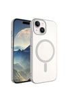 iPhone 15 Uyumlu NVTH Wireless Şarj Özellikli Pixel Magsafe Kılıf-Koyu Gri