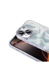 iPhone 16 Kılıf Airbagli Parlak Taş Detay Tasarımlı Uyumlu NVTH Esila Kapak-Pembe