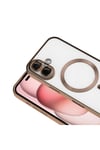 iPhone 16 Kılıf Kamera Korumalı Magsafe Wireless Şarj Özellikli NVTH Demre Kapak - Gold