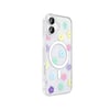 iPhone 16 Kılıf M-Safe Şarj Özellikli Şeffaf NVTH Folk Sert Kapak - Kalp