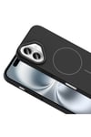 iPhone 16 Kılıf Magsafe Şarj Özellikli NVTH Ruby Silikon Kapak - Mürdüm