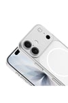 iPhone 16 Kılıf NVTH M-Safe Şarj Özellikli Kamera Korumalı Spark Kapak - Mavi