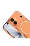 iPhone 16 Kılıf NVTH M-Safe Şarj Özellikli Kamera Korumalı Spark Kapak - Mavi