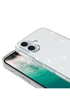 iPhone 16 Kılıf Parlayan Simli Şeffaf NVTH Redos Kapak-Şeffaf