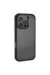 iPhone 16 Pro Kılıf Karbon Fiber Görünümlü Parlak Kamera Çerçeveli NVTH Venus Kapak-Rose Brown