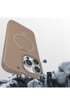 iPhone 16 Pro Kılıf M-safe Şarj Özellikli Standlı NVTH Samara Kapak - Desert Gold