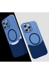 iPhone 16 Pro Kılıf M-Safe Şarj Özellikli Mıknatıslı NVTH Duble Kapak - Gri