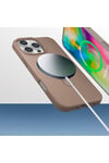 iPhone 16 Pro Kılıf M-safe Şarj Özellikli Standlı NVTH Samara Kapak - Desert Gold