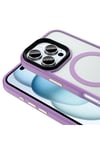 iPhone 16 Pro Kılıf Mat Arka Yüzey Wireless Şarj Özellikli NVTH Flet Magsafe Kapak - Desert Titanyum