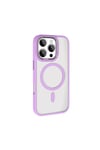 iPhone 16 Pro Kılıf Wireless Şarj Özellikli NVTH Krom Magsafe Silikon Kapak - Rose Brown