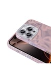 iPhone 16 Pro Max Kılıf Airbagli Parlak Taş Detay Tasarımlı Uyumlu NVTH Esila Kapak-Beyaz