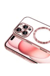 iPhone 16 Pro Max Kılıf Kamera Korumalı Magsafe Wireless Şarj Özellikli NVTH Demre Kapak - Gümüş