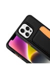 iPhone 16 Pro Max Kılıf Kartlıklı NVTH X-Kart Silikon Kapak - Lacivert