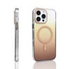 iPhone 16 Pro Max Kılıf M-safe Şarj Özellikli Transparan Renk Geçişli NVTH Toros Kapak - Rose Gold