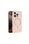 iPhone 16 Pro Max Kılıf M-safe Şarj Özellikli NVTH Meta Kapak - Rose Pembe