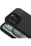 iPhone 16 Pro Max Kılıf Magsafe Şarj Özellikli Sıvı Teknolojili Silinebilir Sert NVTH Kivi Kapak-Siy