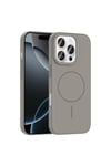 iPhone 16 Pro Max Kılıf Magsafe Şarj Özellikli NVTH Ruby Silikon Kapak - Lacivert