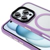 iPhone 16 Pro Max Kılıf Mat Arka Yüzey Wireless Şarj Özellikli NVTH Flet Magsafe Kapak-Titanyu