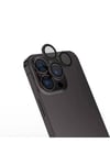 iPhone 16 Pro Max NVTH CL-15 Parmak İzi Bırakmayan Anti-Reflective Kamera Lens Koruyucu-Gri