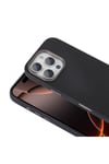 iPhone 16 Pro Uyumlu Kılıf Magsafe Şarj Özellikli PU Deri NVTH Adora Kapak-Siyah