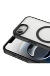 iPhone 16E Kılıf Magsafe Wireless Şarj Özellikli Silikon NVTH Ege Kapak - Siyah