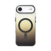 iPhone 17 Air Kılıf M-safe Şarj Özellikli Transparan Renk Geçişli NVTH Toros Kapak - Rose Gold