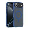 iPhone 17 Air Kılıf Mat Arka Yüzey Wireless Şarj Özellikli NVTH Flet M-safe Kapak - Desert Titanyum