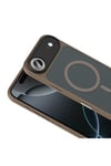 iPhone 17 Air Kılıf Mat Arka Yüzey Wireless Şarj Özellikli NVTH Flet M-safe Kapak - Turuncu