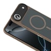 iPhone 17 Air Kılıf Mat Arka Yüzey Wireless Şarj Özellikli NVTH Flet M-safe Kapak - Desert Titanyum