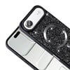 iPhone 17 Air Kılıf Pırlanta Tasarımlı M-safe Şarj Özellikli NVTH Mozaik Silikon Kapak - Desert Tita