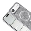 iPhone 17 Air Kılıf Pırlanta Tasarımlı M-safe Şarj Özellikli NVTH Mozaik Silikon Kapak - Desert Tita