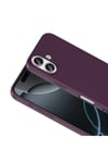 iPhone 17 Kılıf NVTH Mara Lansman Kapak - Koyu Mor