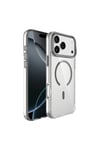 iPhone 17 Pro Kılıf M-safe Şarj Özellikli Airbagli Kamera Standlı NVTH Azor Kapak - Koyu Gri
