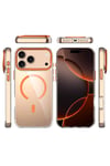 iPhone 17 Pro Kılıf M-safe Şarj Özellikli Airbagli Kamera Standlı NVTH Azor Kapak - Koyu Gri