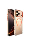 iPhone 17 Pro Kılıf M-safe Şarj Özellikli Airbagli Kamera Standlı NVTH Azor Kapak - Koyu Gri