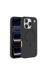 iPhone 17 Pro Kılıf M-safe Şarj Özellikli NVTH Meta Kapak - Lacivert