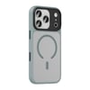 iPhone 17 Pro Kılıf Mat Arka Yüzey Wireless Şarj Özellikli NVTH Flet M-safe Kapak - Desert Titanyum