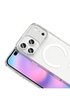 iPhone 17 Pro Max Kılıf M-safe Şarj Özellikli Kamera Korumalı NVTH Kripto Kapak - Şeffaf