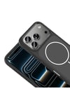 iPhone 17 Pro Max Kılıf M-Safe Şarj Özellikli Metal Kamera Çerçeveli NVTH Sanremo Silikon Kapak - Si