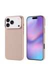 iPhone 17 Pro Max Kılıf M-safe Şarj Özellikli Karbon Fiber Görünümlü NVTH Nekst Kapak - Bej